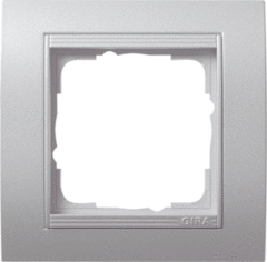 Gira 021136 - afdekraam 1-v alum/alu ev