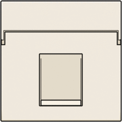 Niko 100-65100 - inzetplaat modulair jack 1-voudig creme