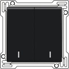 Niko 122-61507 - schakelwip serie + lens antraciet