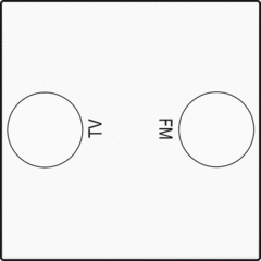 Niko 101-69702 - inzetplaat 2x coax wcd wt