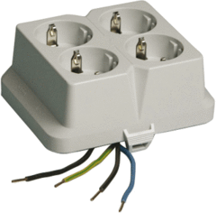 Attema 2274 - deksel + 4-voudig wcd +randaarde