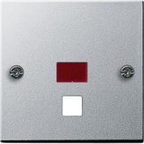 Gira 063826 - inzetplaat trekschakelaar aluminium 55