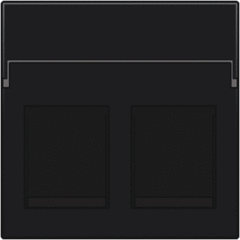 Niko 122-65200 - inzetplaat 2x modulair jack antraciet data