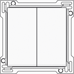 Niko 101-61505 - wipplaat serie wit