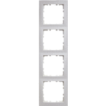 Berker 10148989 - afdekraam 4-voudig polar wit glanzend s1