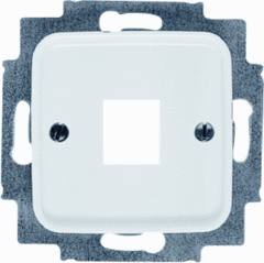 Busch Jaeger 2CKA001753A3833 - inzetplaat 1x modulair jack 2561-214 rsi