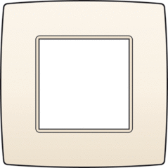 Niko 100-76100 - afdekraam 1-voudig creme