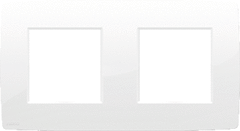 Niko 111-76800 - afdekraam 2-voudig glanzend wit