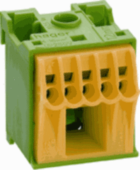 Hager KN06E - qc-klem aarde 6 pos
