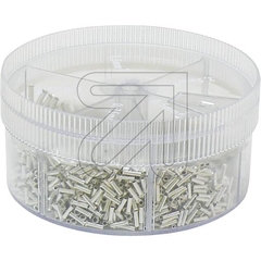 Aderhulzen diverse 1900 stuks in handige opberbox niet geisoleerd 166275