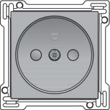 Niko Afwerkingsset voor stopcontact zonder aarding met kinderveiligheid, Sterling 121-66501