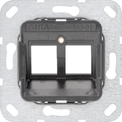 Gira 560100 - draagring 2x modulair jack nr1 basis