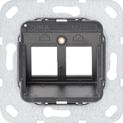 Gira 560700 - draagring 2x modulair jack nr7 basis R&M