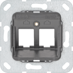 Gira 560900 - draagring 2x modulair jack nr9 basis (tbv Legrand keystones)