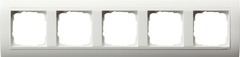 Gira 021502 - afdekraam 5-voudig zuiver wit mat st55