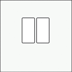 Niko 101-69801 - inzetplaat luidspreker 1-voudig wit