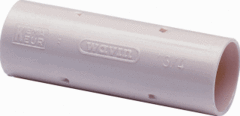 Wavin 4610001000 - pvc sok+klemnok 5/8 creme zak 100 stuks (voor flexbuis)