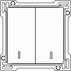 Niko 101-61507 - schakelwip serie + lens wit
