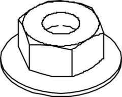 Stago CSU08891100 - flensmoer m8 zak 100 stuks