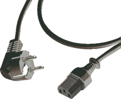 Hk Electric 513300002 - apparaatsnoer h05rr-f 3x1mm2 zwart 3mtr