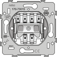 Niko 170-73015 - drukknop no/nc basis