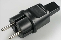 Kaiser Martin 729/13/SW - stekker pvc prikkabel zwart