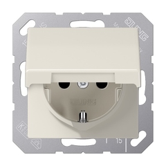 Jung AS1520NKL - wcd randaarde slagvast klapdeksel wit as500