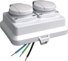 Attema 2234 - ak2-wcd 2v- randaarde grijs kv ip54