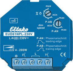 Eltako 61100832 - eud61npl-230v inbouw dimmer zonder nuldraad