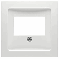 Peha 00318241 - Centraalplaat. voor TAE-/KAE-/Luitspr.- aansluiting, levend wit