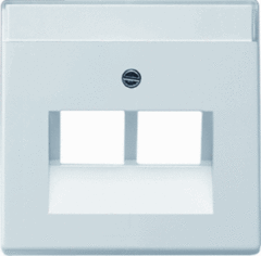 Busch Jaeger 2CKA001710A3164 - inzetplaat 2x modulair jack 1803-02-84