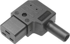 Kaiser Martin 737/SW - toestelcontactstop 737sw c19 female links 70c 16a zwart