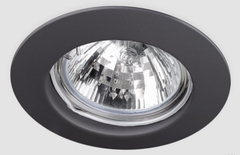 Arkoslight 0037-01-01-N - inbouwspot vast 79mm 12/230 Volt kleur mat zwart (gatmaat 64mm)