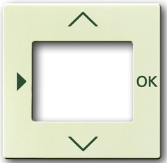 Busch Jaeger 2CKA006430A0304 - inzetplaat timer / jaloezie 6435-82 f/s creme