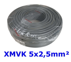 xmvk 5x2,5mm2 eca rol 100 meter grijs