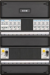 Eaton - groepenkast 1-fase 7-groepen 2-Aardlekschakelaars 2-Polig 1-fornuisgroep 2x230V Systeem 55