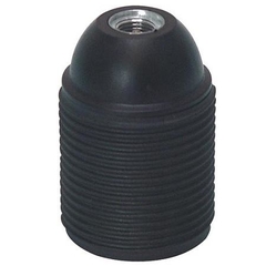 Iso fitting zwart e27 met draadmantel 605310