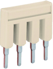 Wago 2002-404 - brug lichtgrijs 4-voudig