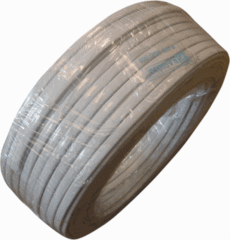 Radiall R280MOD006 - kabel plat 6 aderig wit rol 100 meter