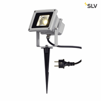 SLV 1001634 - led outdoor beam 10w zilvergrijs 1xled 3000k (zonder spie)