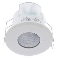 Klemko 870470 - aanwezigheiddetector plafond pir 230v 2000w 7m 40m² (inbouwdiameter 63mm)