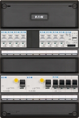 Eaton - I-82G340T-HS-64 - groepenkast 3-fase 8-groepen 16a 2-aardlekschakelaars 4-p 1-hoofdschakelaar 4p 1-beltrafo systeem 55