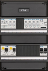 Eaton I-62G14FT-HS-64 - groepenkast 1-fase, 6 groepen, 2 aardlekschakelaars 2-p, 1 fornuisgroep 2x230v 1-beltrafo 1-hoofdschakelaar systeem 55