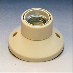 Corodex 2230921WI - plafondlamphouder 921wi recht wit toneelfitting