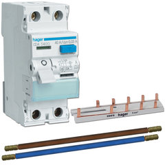 Hager VKS151S - Uitbreidingsset aardlekschakelaar 2-polig 40A 30mA klasse A
