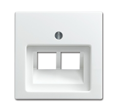 Busch Jaeger 2CKA001753A0226 - inzetplaat 2x modulair jack 1803-02-914 balance si