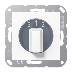 Jung A1504.10NWW - 3-standen schakelaar 1-polig 3-1-2 alpin wit as500