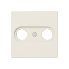 Jung A561PLTV - inzetplaat 2x radio / coax creme wit
