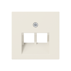 Jung A569-2BFPLUA - inzetplaat uae 2-voudig creme wit as-bf