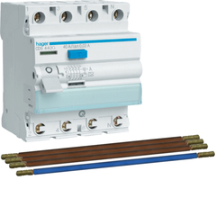 Hager VKS161S - uitbereidingsset aardlekschakelaar 4-polig 40a 30ma Klasse A